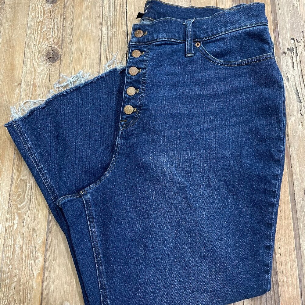 J. Crew Factory High Rise Dark Indigo Jeans